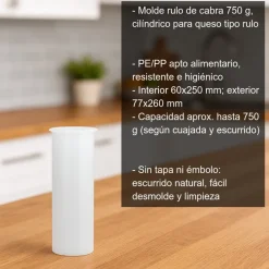 Molde rulo de cabra - 750g