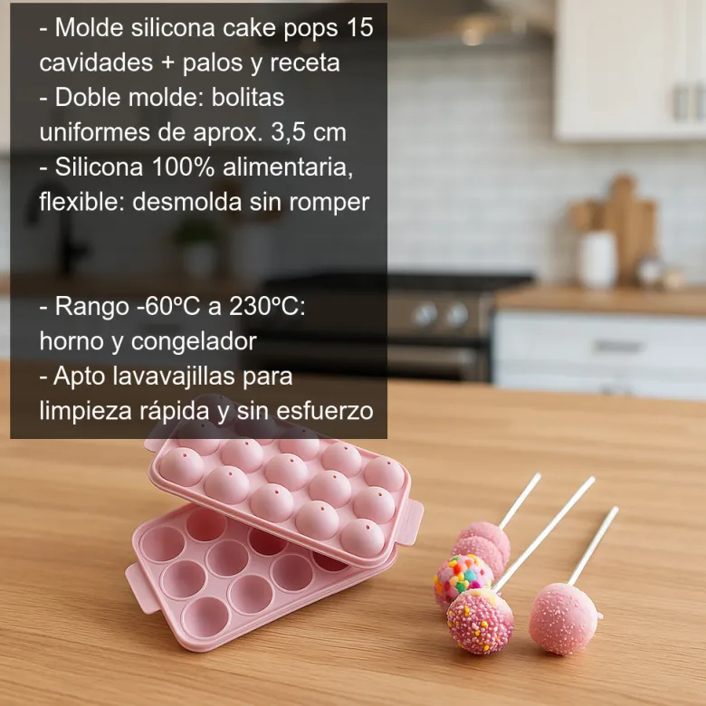 Moldes para Cake Pops - 15 cavidades