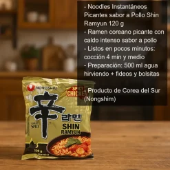 Noodles Instantáneos picantes sabor a pollo - 120 g
