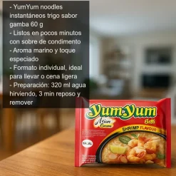 Noodles instantáneos sabor a gambas - 60g