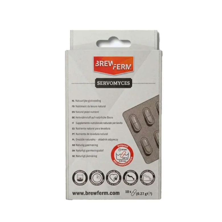 Nutriente natural para levadura Servomyces - 10 uds