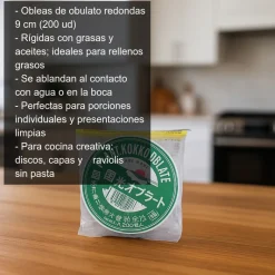 Obulato redondo - 9cm x 200 uds