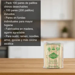 Palillos desechables - 100 pares