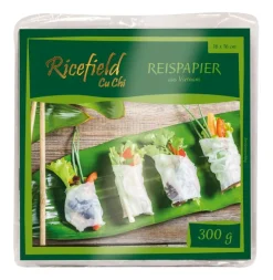 Papel de arroz cuadrado 16cm - 300g