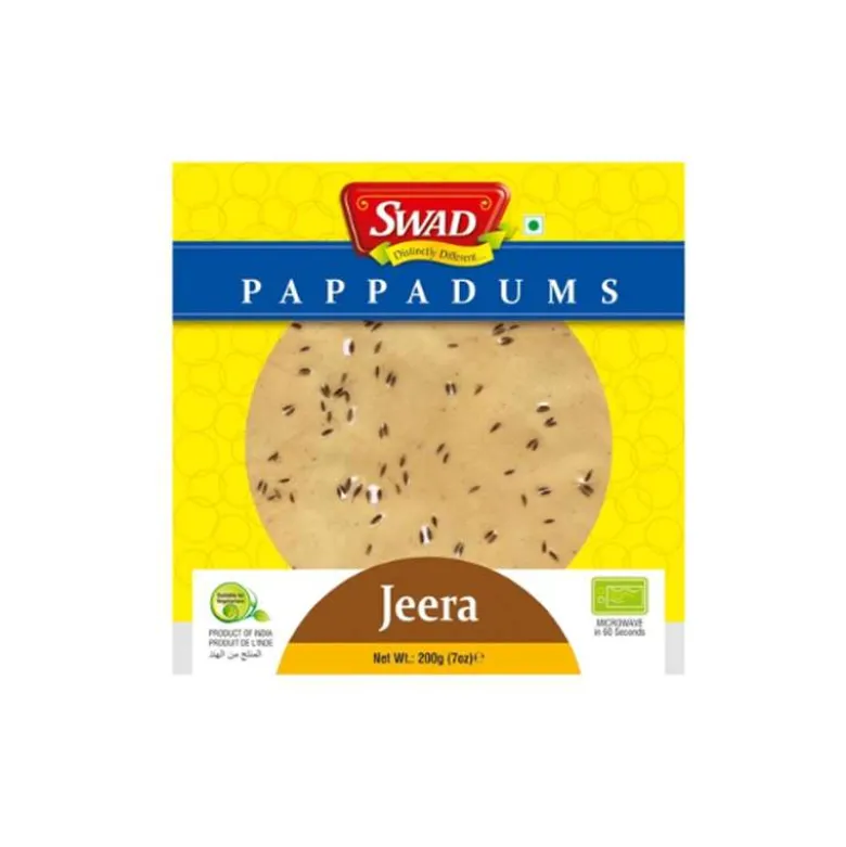 Pappadums con comino - 200g