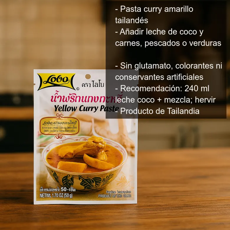 Pasta para curry amarillo - 50g