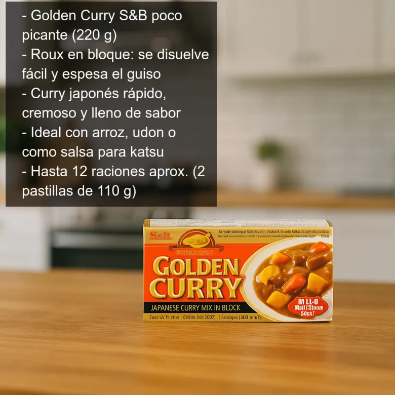 Pastillas de curry japonés poco picante - 220g