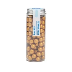 Perlas de azúcar doradas de 8 mm para repostería - 43g