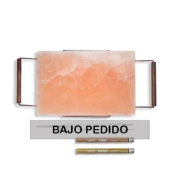 Piedra de sal del Himalaya con soporte