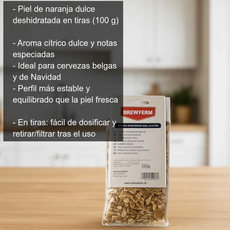 Piel de naranja dulce - 100g