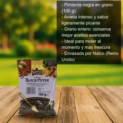 Pimienta negra en grano - 100 g