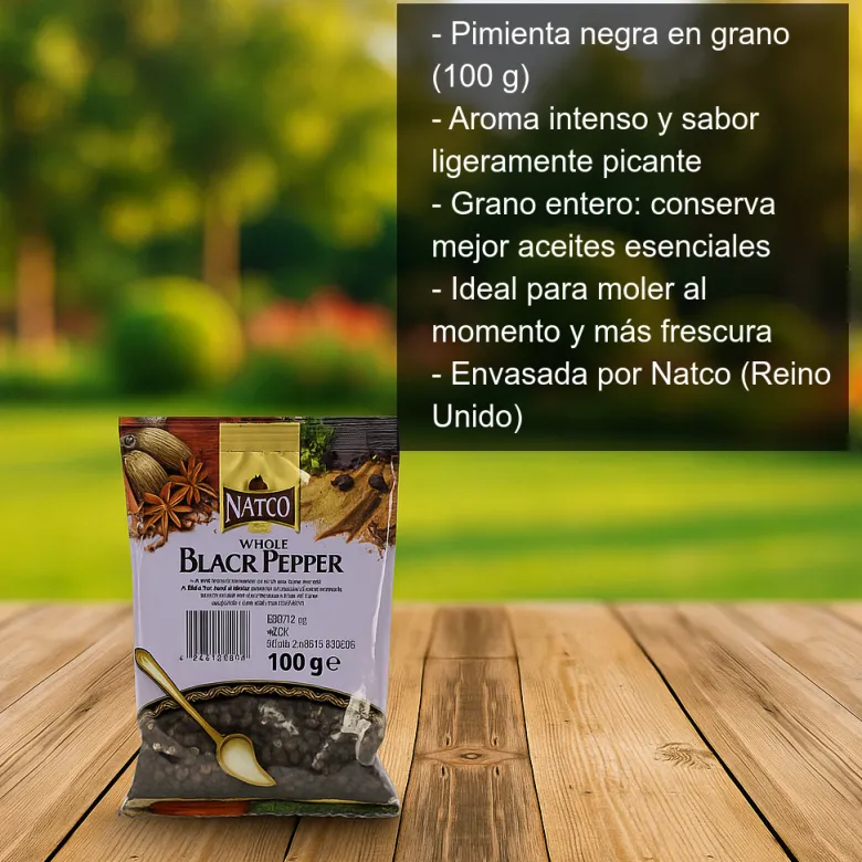 Pimienta negra en grano - 100 g