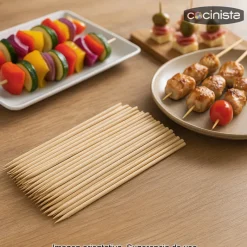 Pinchos de bambú - 20 cm x 100 uds
