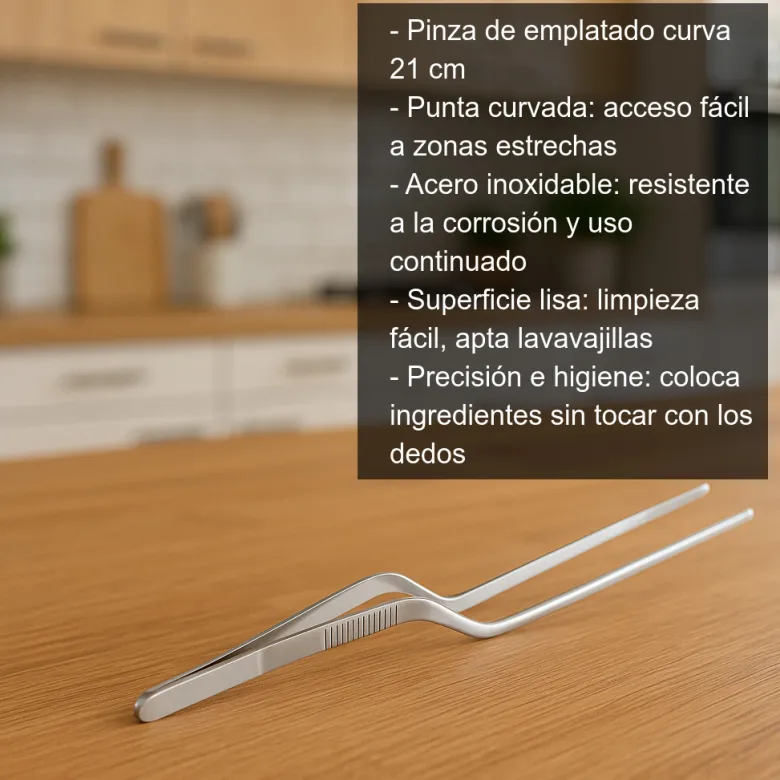 Pinza de emplatado curva - 21cm