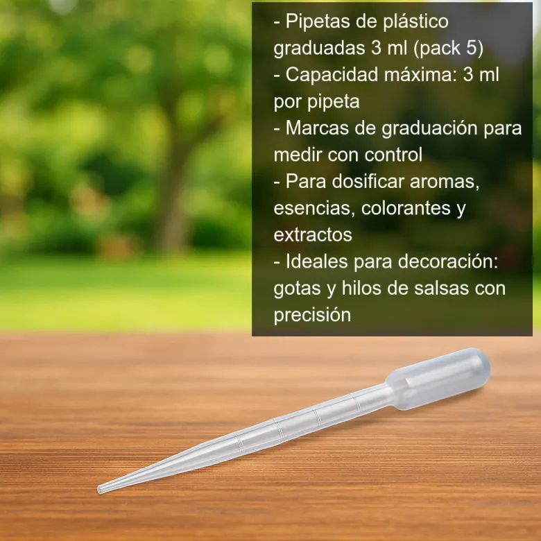 Pipetas 3ml - Pack de 5 unidades