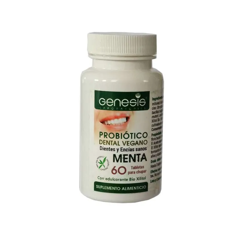 Probióticos Genesis Flora Bucal sabor a Menta - 60 tabletas chupables