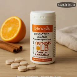 Probióticos Genesis LB Canela y Naranja - 24 tabletas chupables