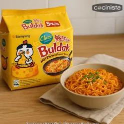 Ramen picante de pollo sabor a queso - Pack de 5 unidades