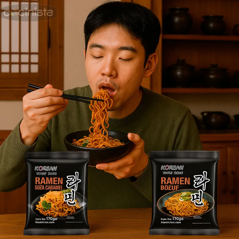 Ramen seco precocido sabor a carne - 170g