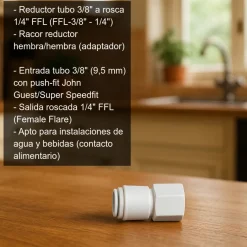 Reductor tubo 3/8