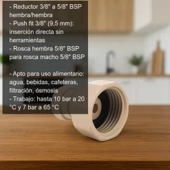 Reductor tubo 3/8