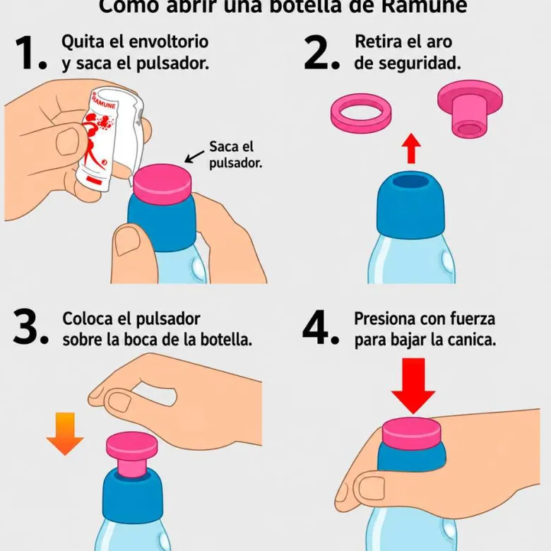 Refresco Ramune sabor a arándano - 200 ml