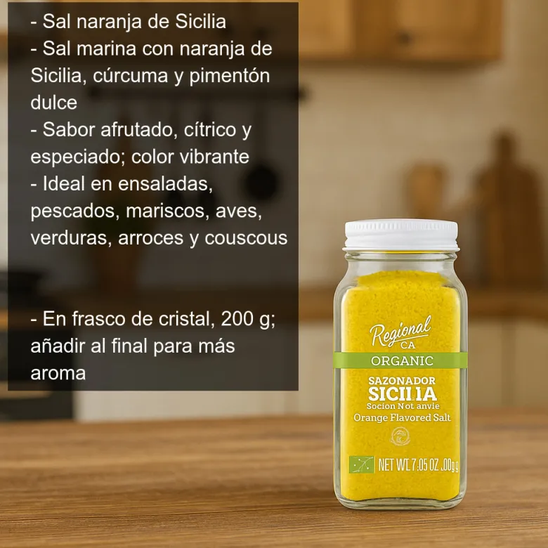Sal naranja de Sicilia - 200g