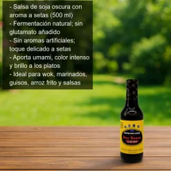 Salsa de soja oscura con aroma a setas - 500ml