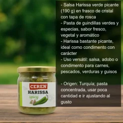 Salsa Harissa verde picante - 190g