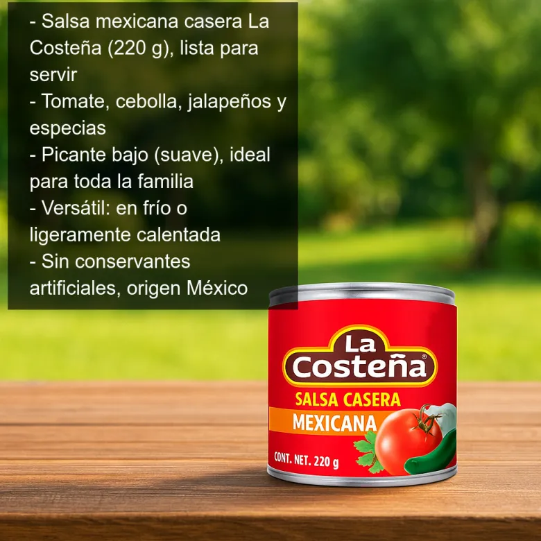 Salsa mexicana casera - 220g