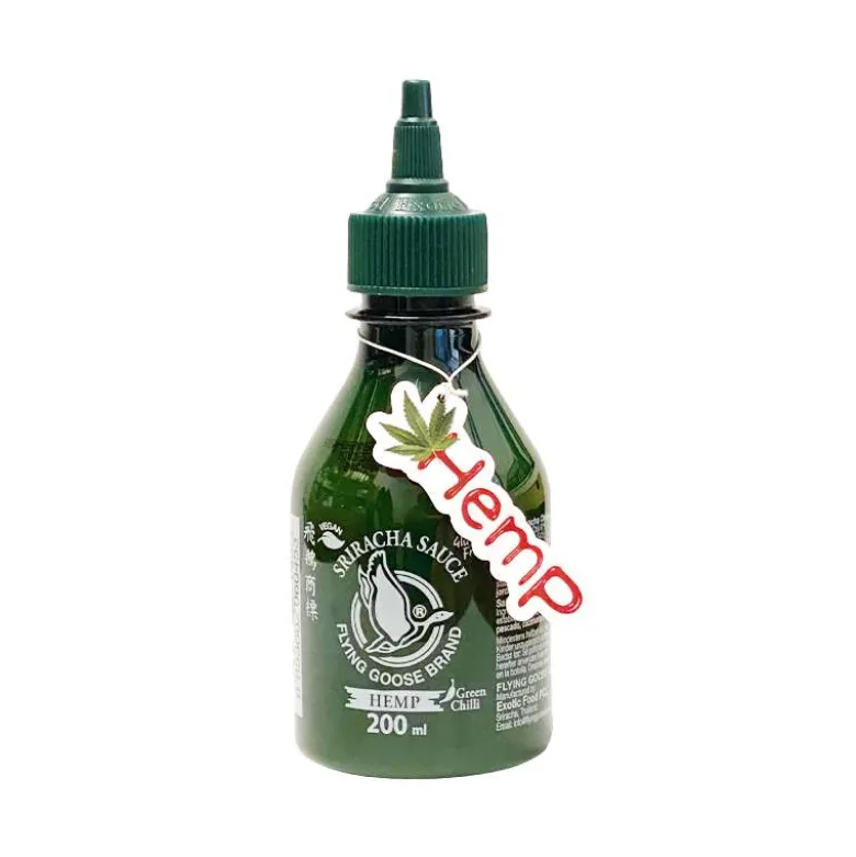 Salsa Sriracha verde con cáñamo - 200ml