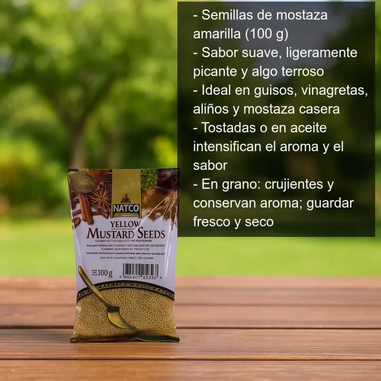 Semillas de mostaza amarilla - 100g