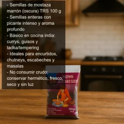 Semillas de mostaza marrón - 100g