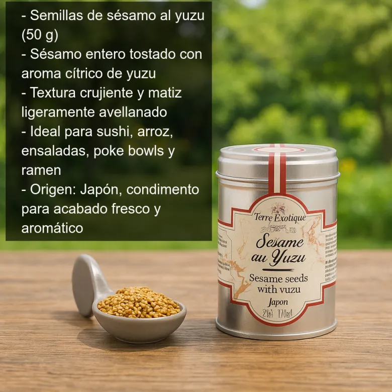 Semillas de sésamo al yuzu - 50 g