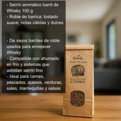 Serrín de barril de Whisky para ahumar - 100g