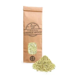 Serrín sin polvo de madera de naranjo para ahumar - 300 ml