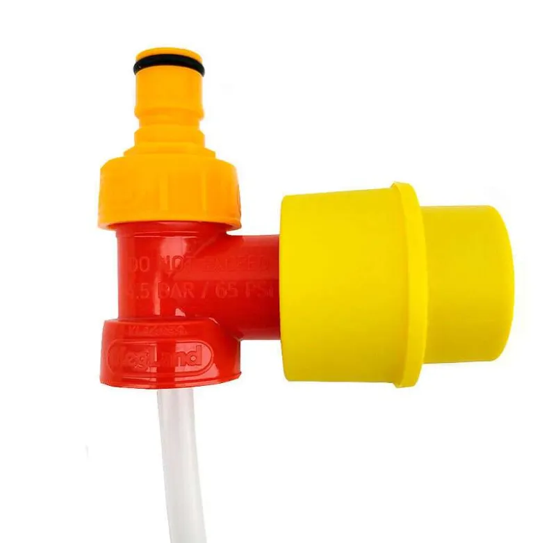 Sistema ball-lock para limpieza de grifos