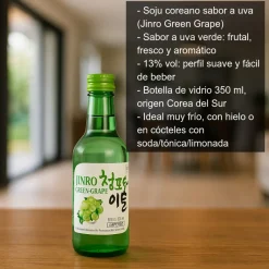 Soju coreano sabor a uva - 350 ml