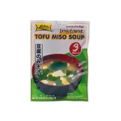 Sopa miso instantánea con tofu- - 3 raciones