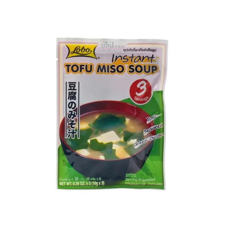 Sopa miso instantánea con tofu- - 3 raciones