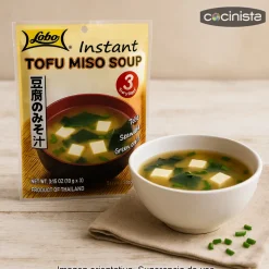 Sopa miso instantánea con tofu- - 3 raciones