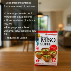 Sopa miso instantánea - 12 raciones