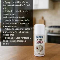 Spray terciopelo blanco - 100 ml