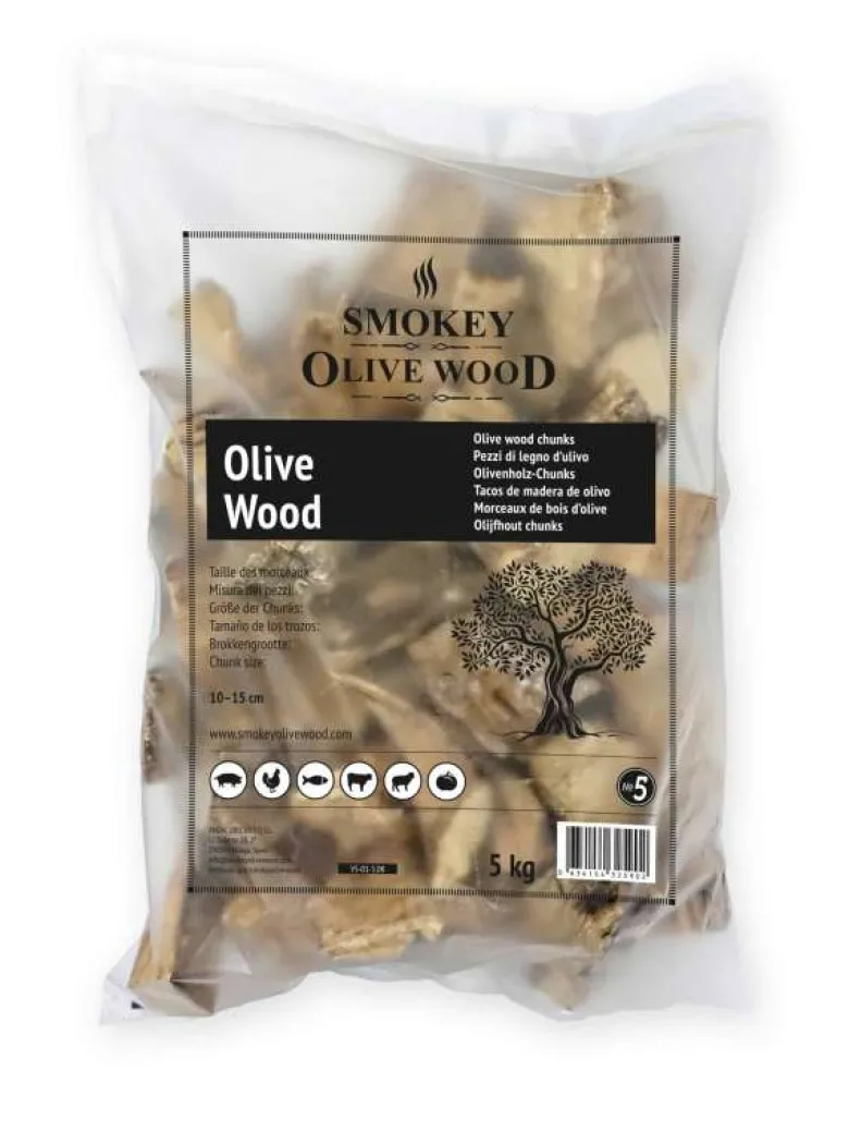 Tacos de madera de olivo para ahumar - 5 Kg