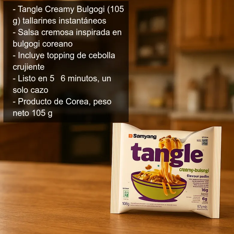 Tallarines instantáneos sabor a bulgogi cremoso - 105g