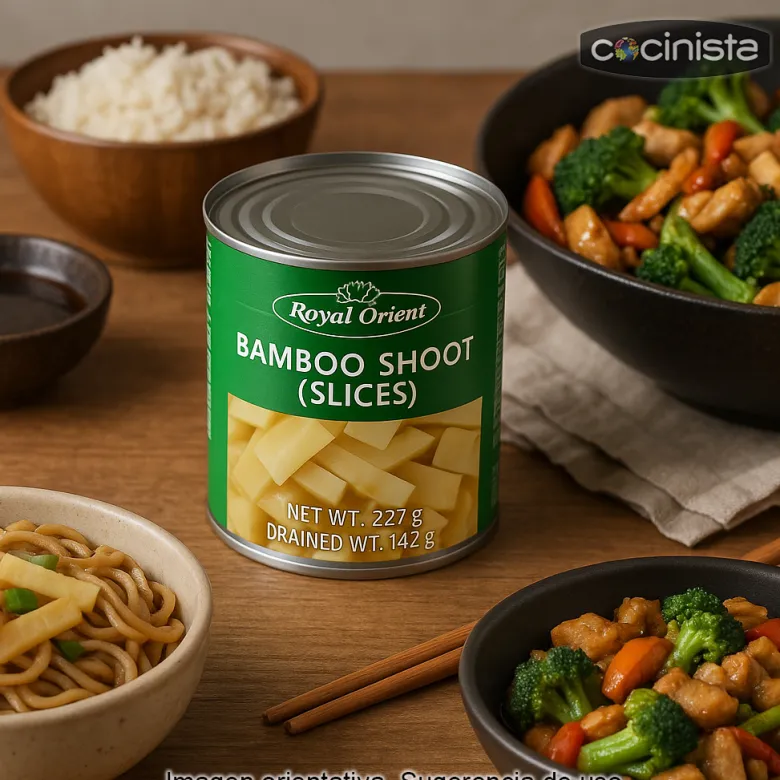 Tallos de bambú en lonchas - 227g