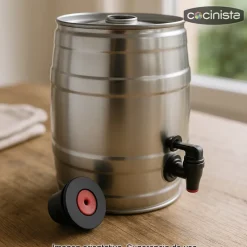 Tapón válvula para barril 5 litros con grifo incorporado