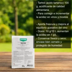 Tartrol - ácido tartárico - 100g