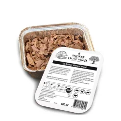 Viruta de madera de almendro para ahumar - Bandeja de 400ml