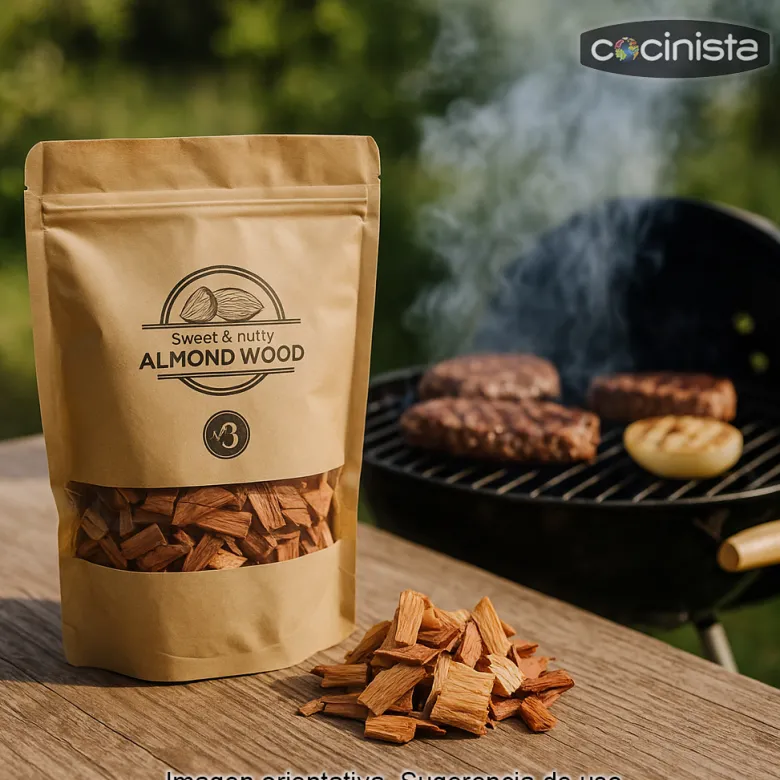 Viruta de madera de almendro para ahumar - 1,7L